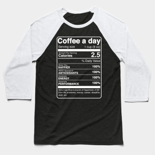 Happiness of Coffee Baseball T-Shirt